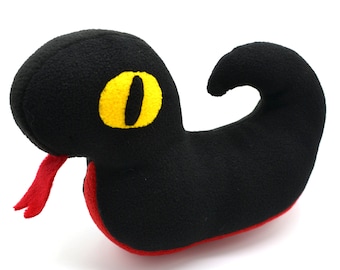 Chibi Crowley Black and Red Snake Plush -