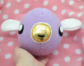 Phosphor Slime Plush - Made to Order - Slime Rancher Inspired / firefly plush / cute chibi kawaii / shiny gold toy / stuffed toy /