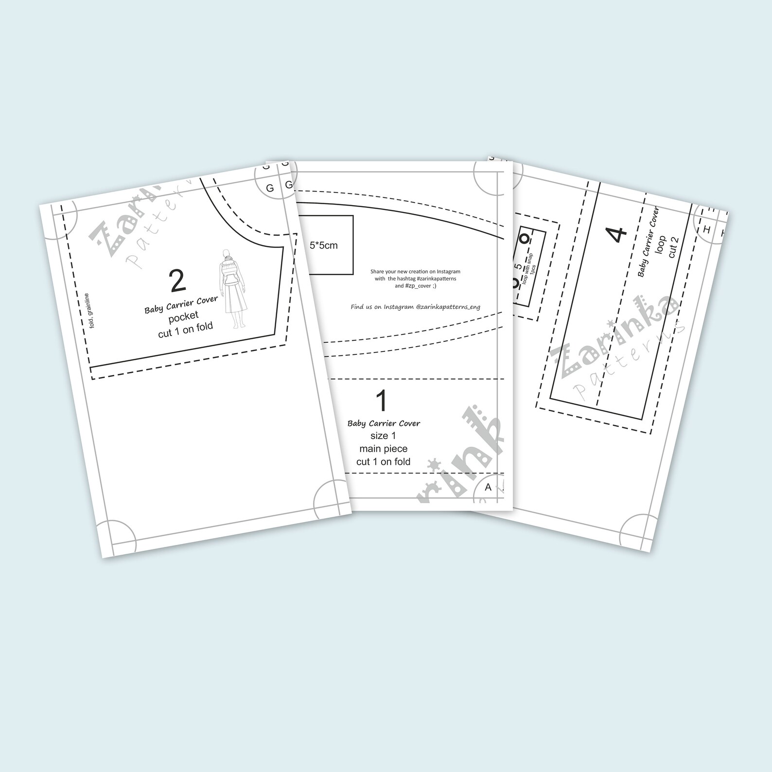 PDF Pattern Baby Carrier Cover or Sling Cover the Best Alternative to