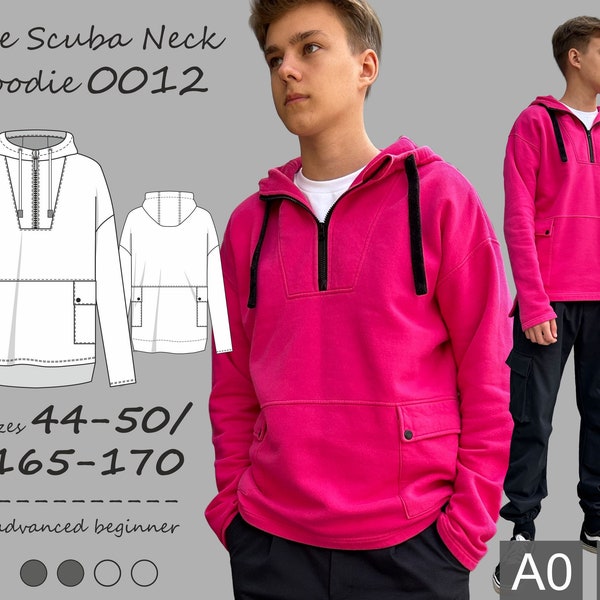 Mens Hoodie Sewing Pattern - Etsy