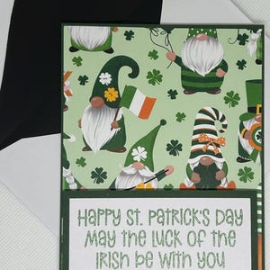 Jeu de cartes Saint-Patrick, gnomes et chance des Irlandais, lot de 4