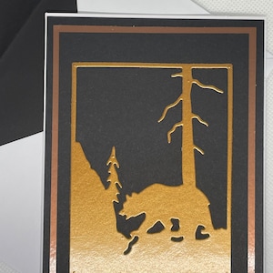Juegos de 4 tarjetas de oso - Cobre