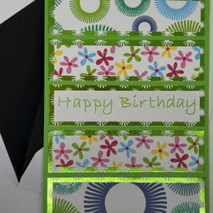 Lot de 4 cartes d'anniversaire