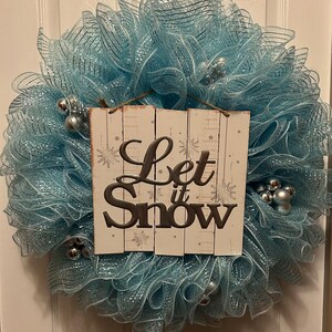 Let It Snow-krans - winterkrans - kerstkrans