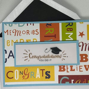 Lot de 4 cartes de remise des diplômes