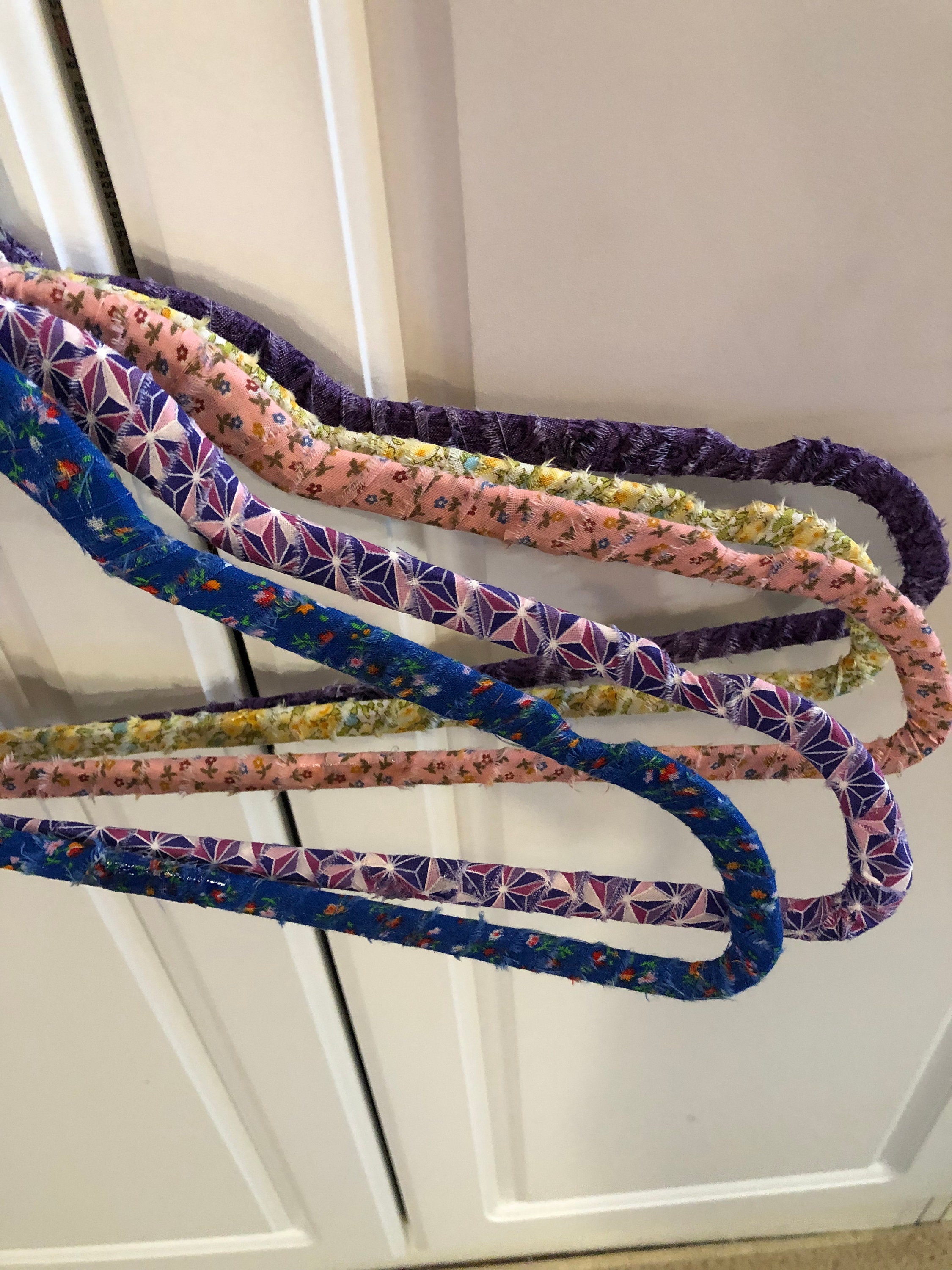 Fabric Wrapped Hangersset of 5 Etsy
