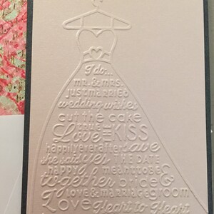 Cartes de douche nuptiale-Cartes de mariage-Jeu de 4