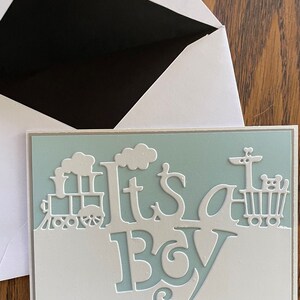 Tarjetas de anuncio de nacimiento--Es un niño--Es una niña--Baby Shower