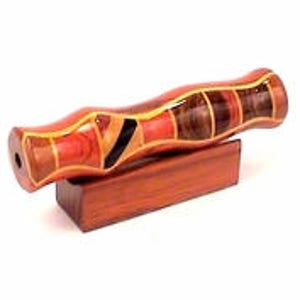 Handcrafted Exotic Wood Teleidoscope with Display Stand