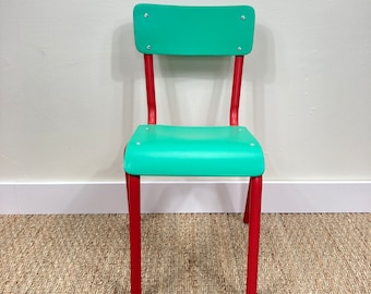 Restored and revamped vintage Mullca school chair