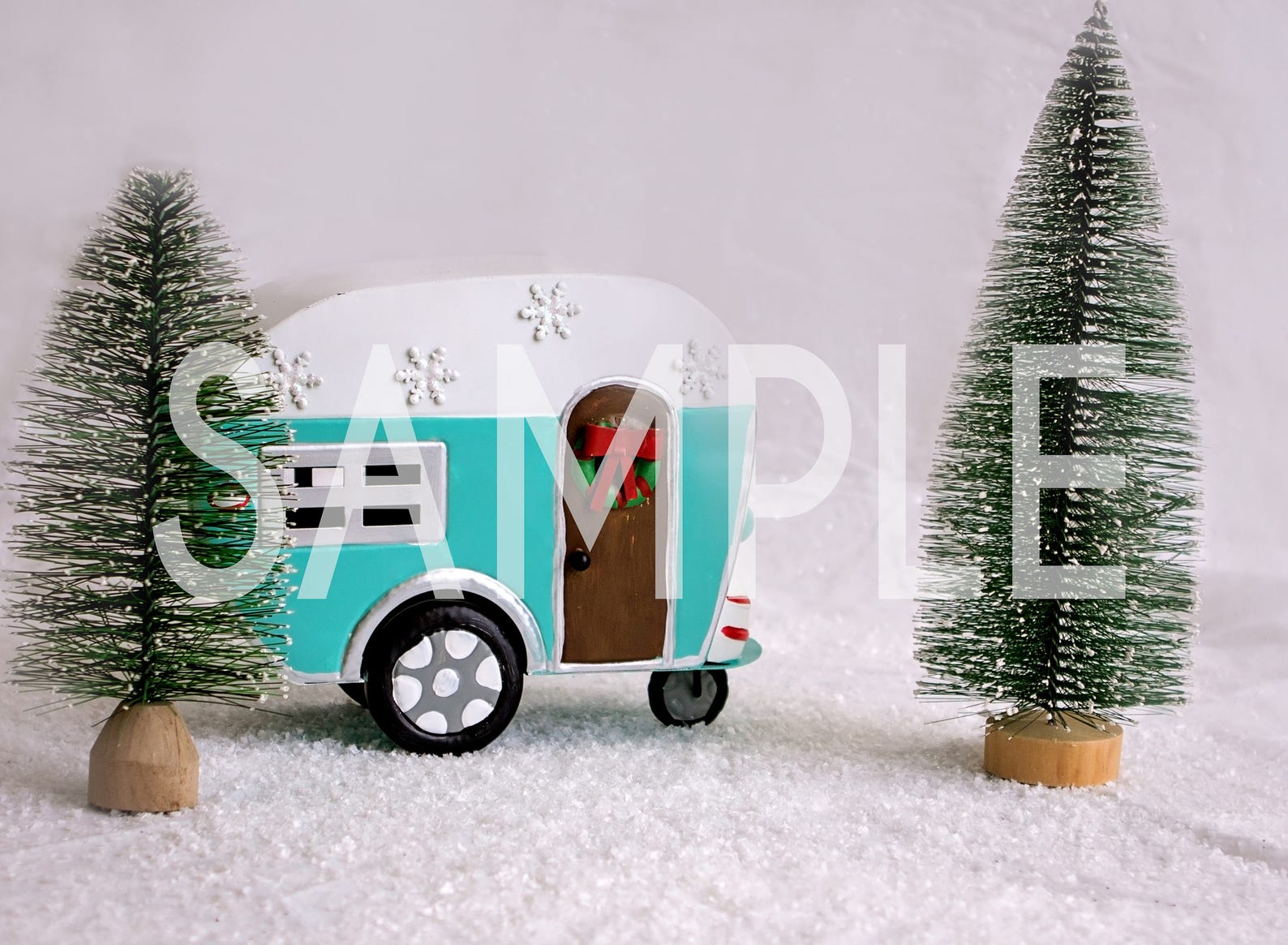 Digital backdrop Winter digital backdrop Vintage camper Etsy