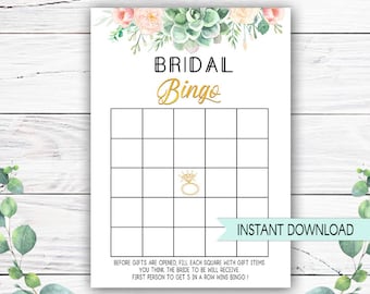 editable bingo cards bridal shower bingo cards downloads etsy