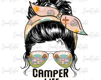Free Free 264 Messy Bun Camping Life Svg SVG PNG EPS DXF File