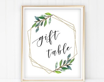 Gift Table Sign Etsy