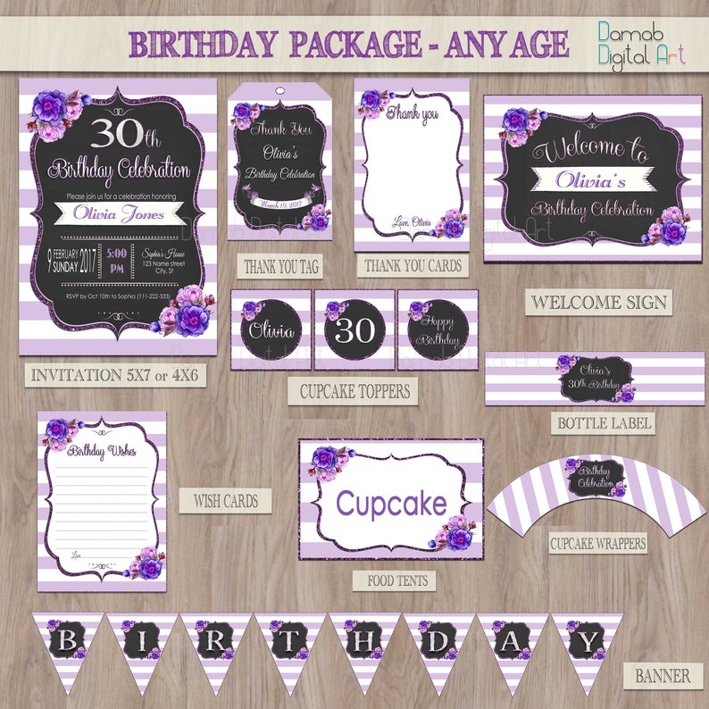 Birthday Party Package Birthday Package Birthday Party Etsy