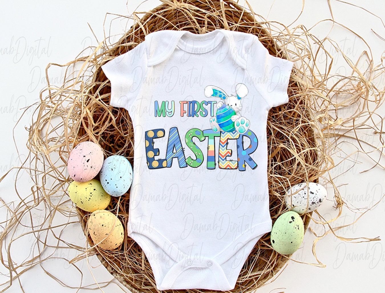 My first easter baby boy png Easter sublimation designs Etsy
