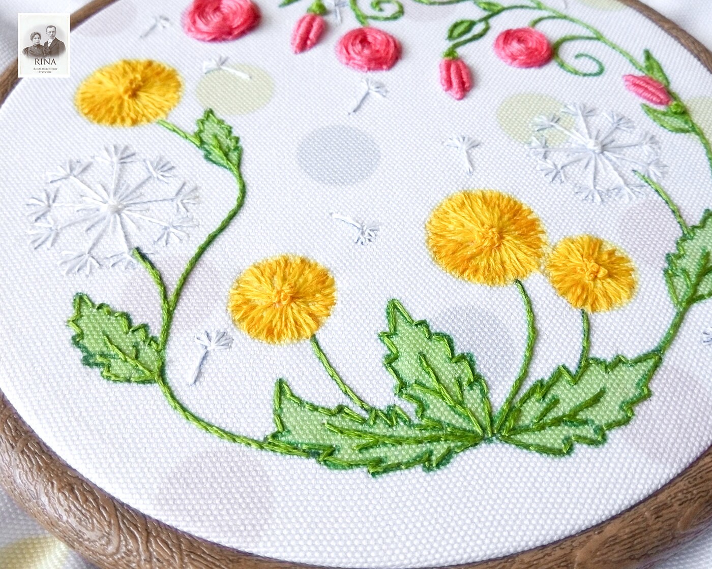 Four seasons series SpringHand embroidery | Etsy