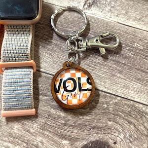 UT Vols Girl Keychain, Vols Fan Gift