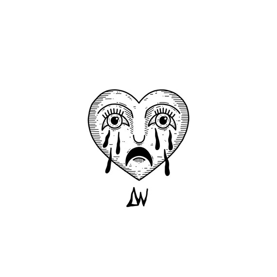 Orasnap Crying Heart Drawing