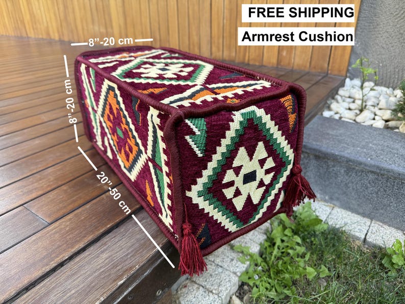 Marokkaanse bank, U-vormige bank, Zitplaatsen op de vloer, Zitplaatsen op de vloer, Arabische loungebank, Bankstel met geometrisch patroon, Woondecoratie, Boerderijbank, Armrest Cushion