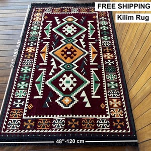 Marokkaanse bank, U-vormige bank, Zitplaatsen op de vloer, Zitplaatsen op de vloer, Arabische loungebank, Bankstel met geometrisch patroon, Woondecoratie, Boerderijbank, Kilim Rug