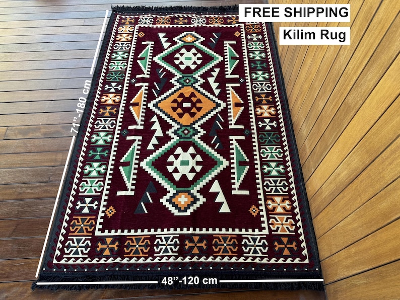 Marokkaanse bank, U-vormige bank, Zitplaatsen op de vloer, Zitplaatsen op de vloer, Arabische loungebank, Bankstel met geometrisch patroon, Woondecoratie, Boerderijbank, Kilim Rug
