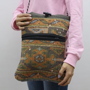 Handbag 11x13 Bag, Rug Bag, Vintage Bag, Turkish Bag, Handmade Bag, Bags, Chic Bag, Best Gift For Her, Travel Bag, Beach Bag SPBag 16