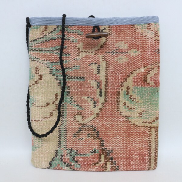 Make-uptas, kelim schoudertas, Anatolische tas, traditionele kelimtas, tapijttas, 11 x 14, tassen voor vrouwen, weekendtas, gepersonaliseerd cadeau,
