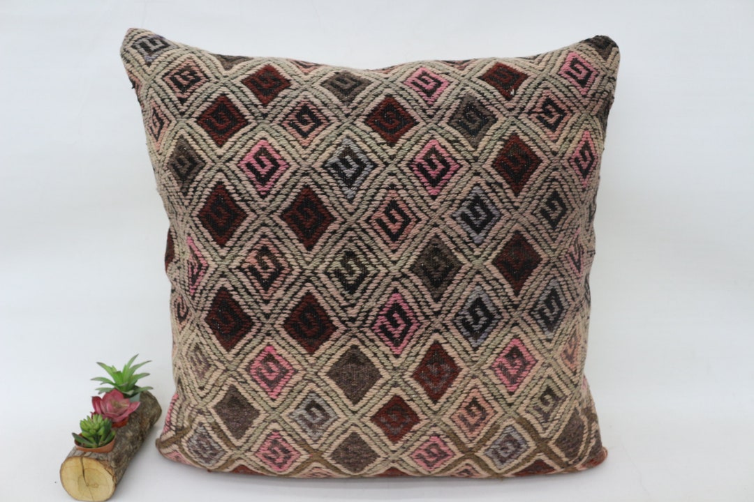 Throw Pillow Personalized Gift Turkish Kilim Pillow 28x28 Etsy UK