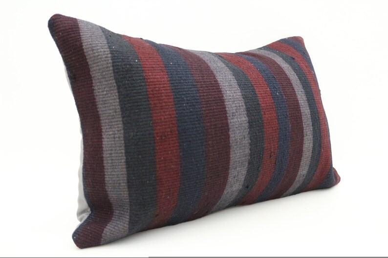 16x24 Pillow Cover Striped Pillows Organic Pillows Wool Etsy