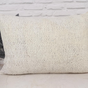 Almofada Kilim, Almofada Kilim, Almofada Kilim Turca 20x28, Almofada para Sofá, Almofada Bege, Almofada Lombar, Almofada Monocromática Simples,