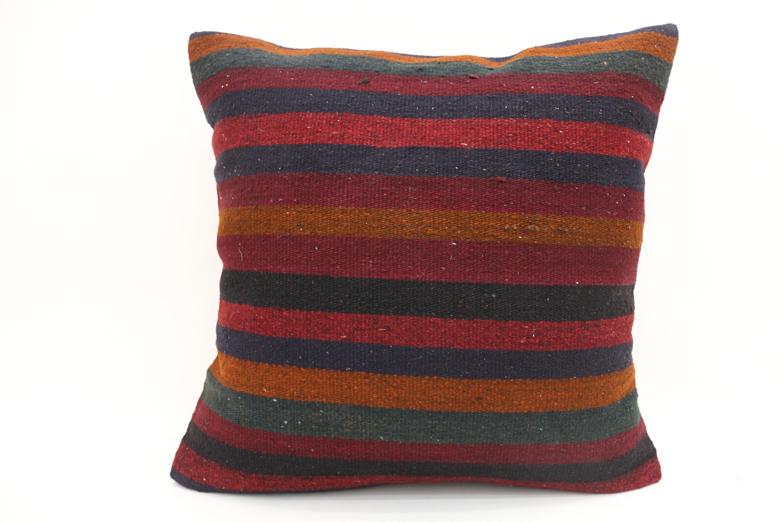28x28 Kilim Pillow Striped Pillow Throw Pillows Etsy