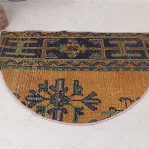 Handmade Rug, Small Doormat, Outdoor Rug Welcome Mats, New Home Gift, 19x24 Kilim Doormat, Modern Doormat, Antique Rug,Decorative Rugs,