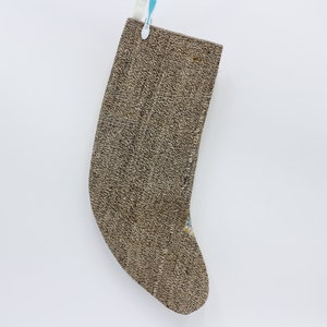 Flat Stocking, Brown Stocking, Best Kilim Stocking, Wholesale Stocking, Rustic Stocking, Decorative Stocking, Xmas Stocking,  2321