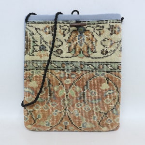 Women Casual Kilim Bag, Handmade Rug Bag, Best Gift For Her, Woven Bag, 11x14, Shoulder Kilim Bag, Anatolian Bag, Traditional Kilim Bag,