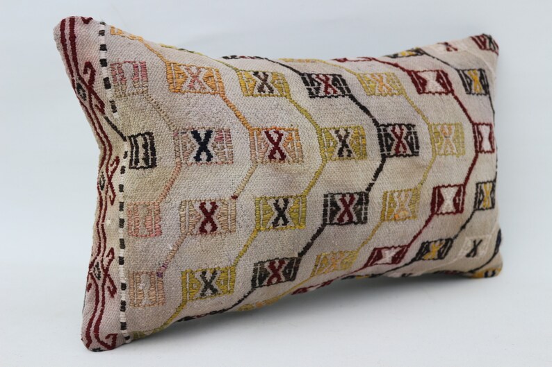 Wholesale Pillow,Throw Pillow SP3050 3328 Turkish Kilim Pillow Yellow Pillow 12x20 Organic Pillow Lumbar Pillow Covers Patterned Pillow