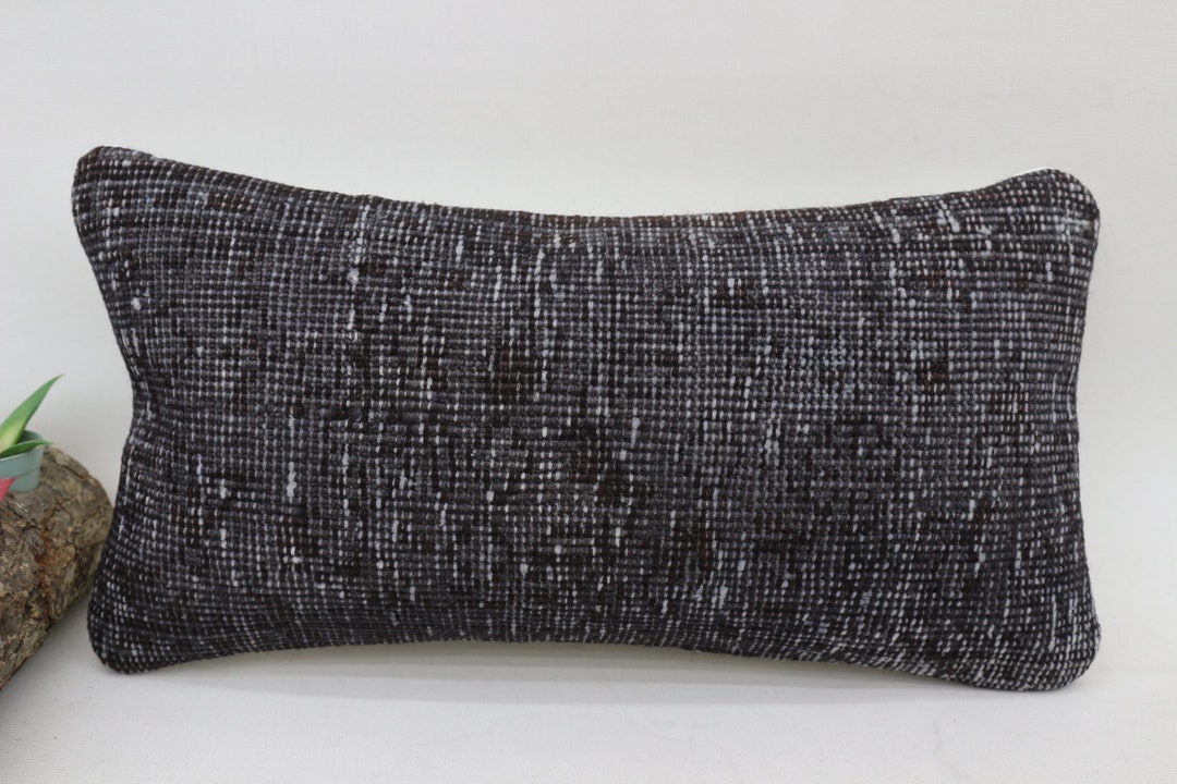 Body Pillow, Kilim Pillow Covers, Home Decor Pillow, 8x16 Gray Pillow
