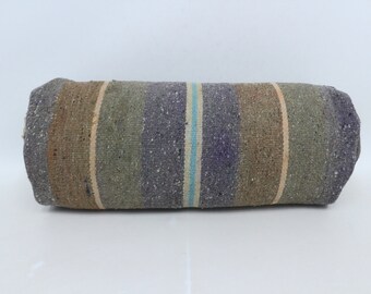 Neck Pillow, Pillow Cover, Lumbar Pillow, Blue Cushion, Striped Cushion, Outdoor Pillow, Wholesale Bolster, Rustic Pillow,