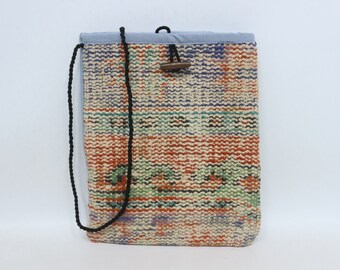 Vintage Kilim Shoulder Bag, Turkish Wool Carpet Bag, Handmade