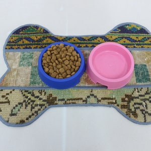 Dog Lover Gift Mat, Dog Mat, Rug Pet Mat, Beige Pad, Rug Pad, Washable Pad, Animal Mat, Stylish Pad, Bone Design Mat, Outdoor Pad,