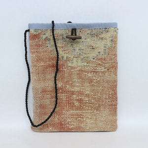 Handmade Rug Bag, Best Gift For Her, Woven Bag, Makeup Bag, 11x14, Shoulder Kilim Bag, Anatolian Bag, Traditional Kilim Bag, Carpet Bag,