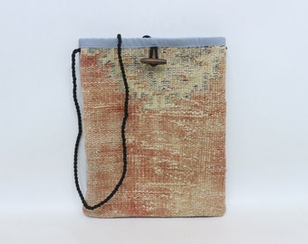 Handmade Rug Bag, Best Gift For Her, Woven Bag, Makeup Bag, 11x14, Shoulder Kilim Bag, Anatolian Bag, Traditional Kilim Bag, Carpet Bag,
