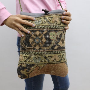 Beach Bag 11x13, Crossbody Bag Handbag,Rug Bag,Vintage Bag, Turkish Bag, Handmade Bag, Bags, Chic Bag, Best Gift For Her,Travel Bag SPBag 91