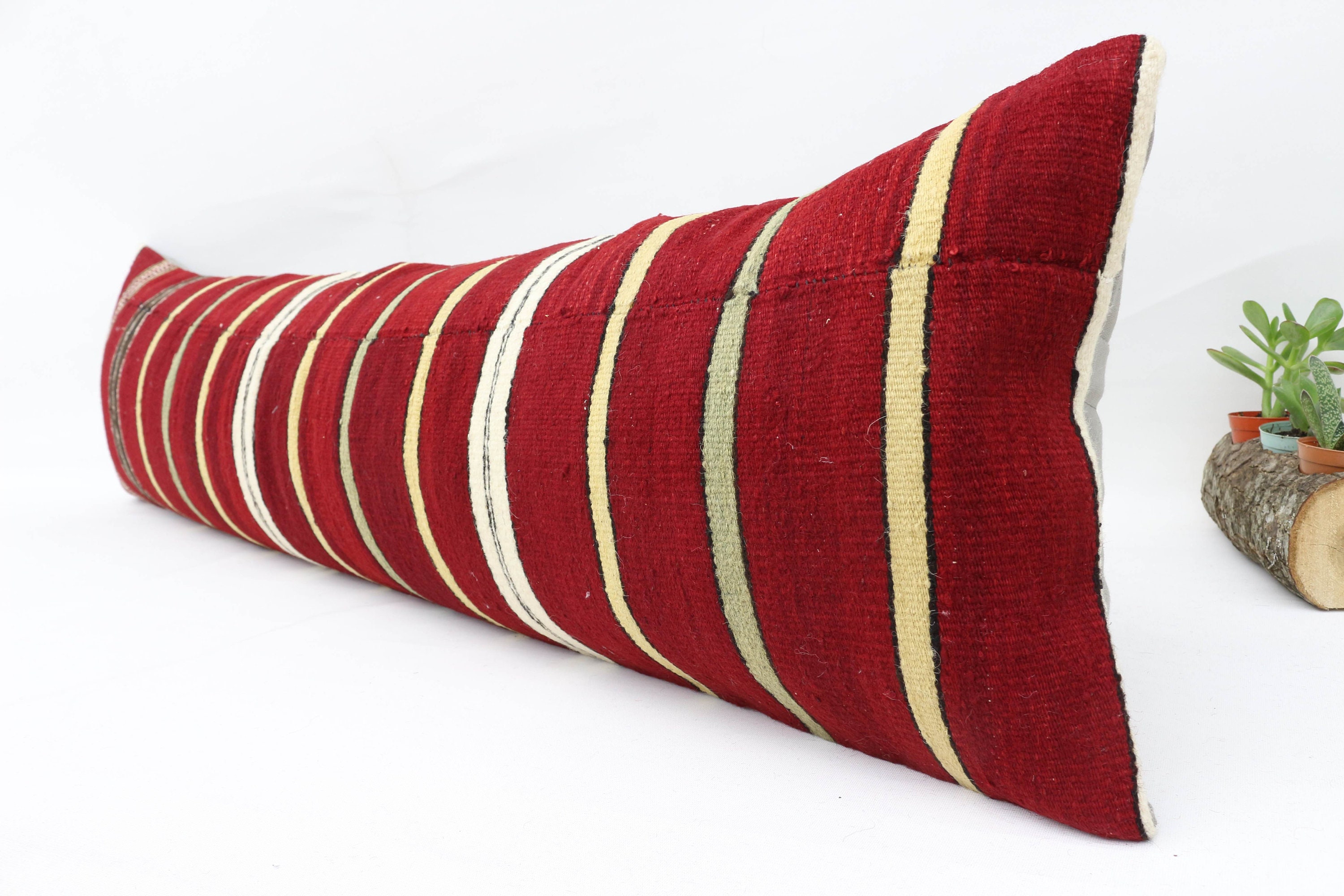 12x48 Kilim Pillow Needlepoint Wool Pillow Neck Pillow Etsy