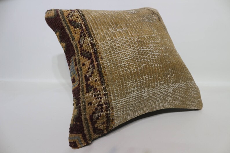 40x40 brown pillow decorative pillow bohemian carpet pillow home decor 16x16 cushion cover handwoven sham 16x16 throw pillow SP4040-4408