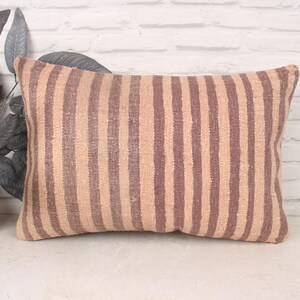 Pillow for Sofa, Antique Pillows, 16x24 Throw Kilim Pillow, Handmade Kilim Cushion, Beige Cushion, Patchwork Lumbar Pillow Pillow,