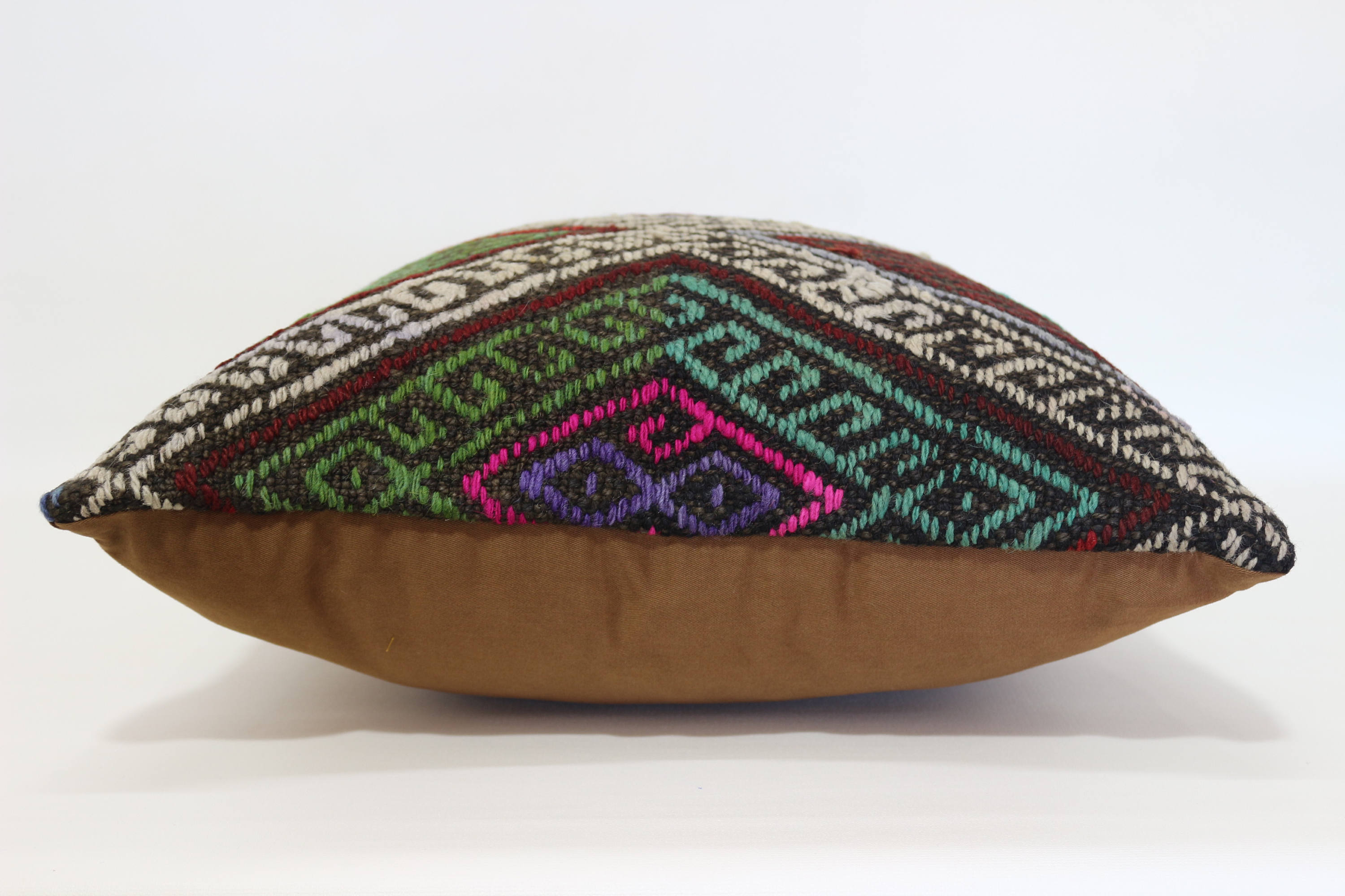 Anatolian Kilim Pillow Embroidered Kilim Pillow 18x18 Turkish Etsy
