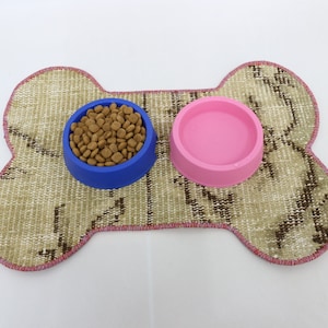 Custom Pad Mat, Feeding Pad, Bone Pad, Beige Mat, Rug Mat, Handmade Mat, Outdoor Mat, Decorative Pad, Bone Design Pad, Stylish Mat,