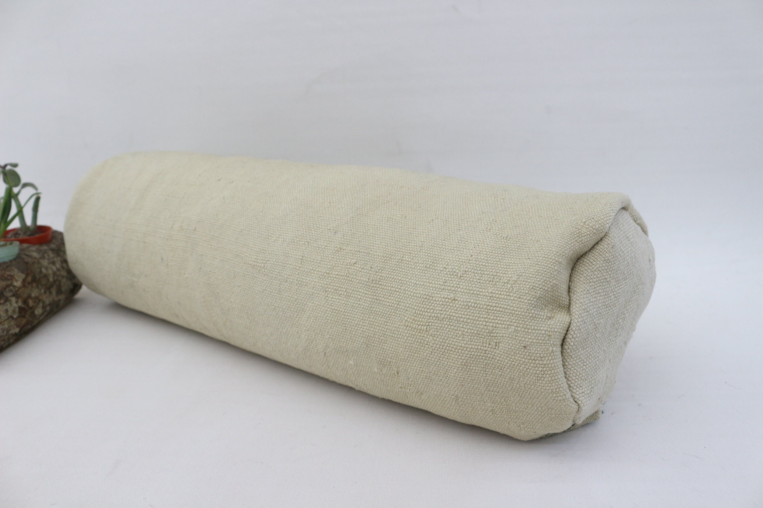 6x20 Cylinder Pillow Striped Pillow Flat Pillow Organic Etsy