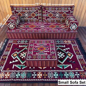 Turkish Sofa, Floor Seating Set, Floor Cushion, Arabic Sofa, Traditional Floor Set, Arabic Cushion, Couch Pillow, Kilim Pillow, Modular Sofa image 4